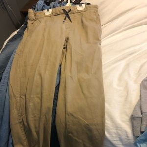 Unisex Kid’s Khaki Joggers